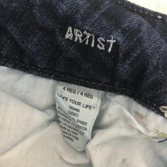 American Eagle Artist Jeans Size 4 Barely Worn - Picture 5 of 6